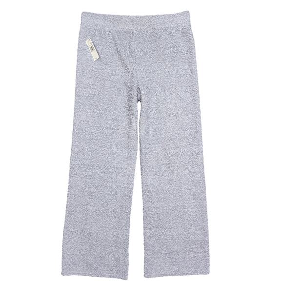 Steve Madden Pajama Pants Wide Leg Chenille Sleep Pants Large Lilac Gray - Picture 2 of 9